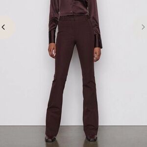 FRAME Le High Flare Trousers, Mahogany Brown